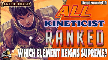 All Kineticist Ranked - Ranking the SIX elements from PF2