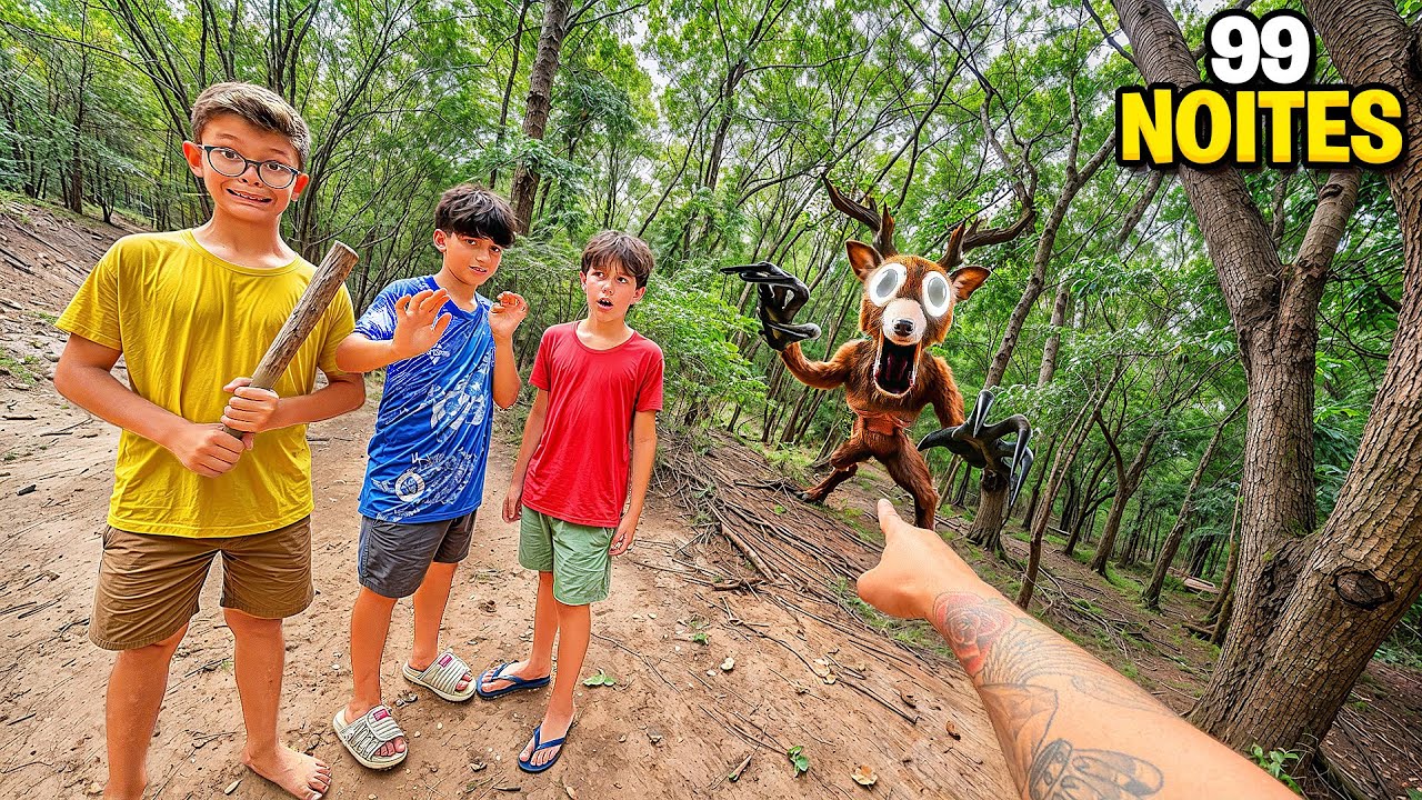 os MENINOS da ESCOLA ficaram 99 NOITES na FLORESTA