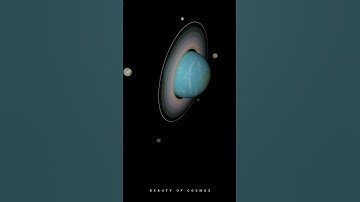 Uranus and Its Moons | #uranus #planets #solarsystem #space #astronomy