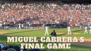 Miguel Cabrera's Final Game