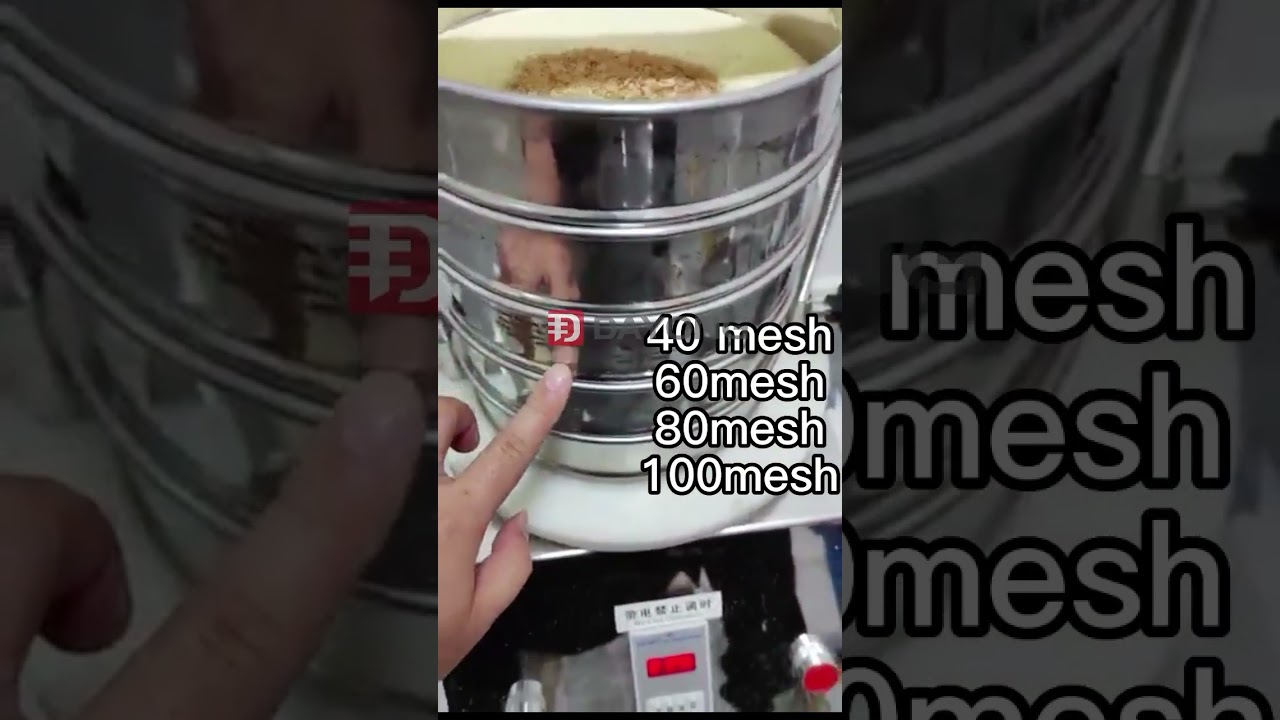 Food grade sieve shaker for milk powder particle size testing