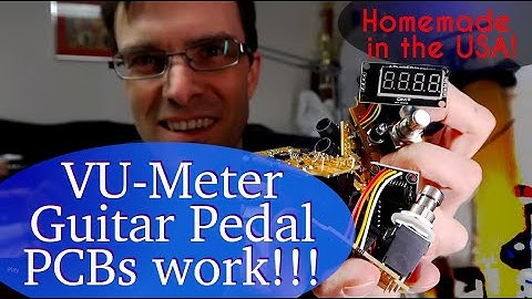 Mini-VUMP Voltage Unit Meter Guitar Pedal -- The PCBs Work!!