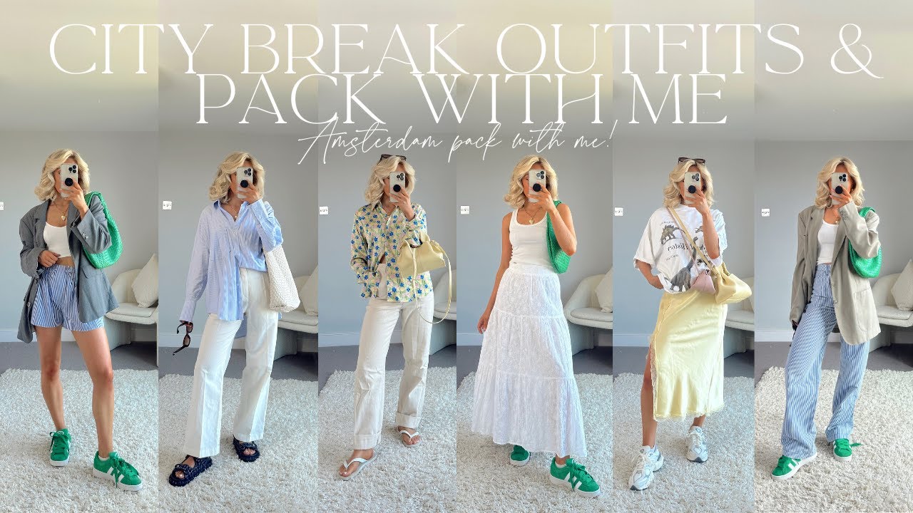 CITY BREAK OUTFITS & PACK WITH ME FOR AMSTERDAM! City break outfit