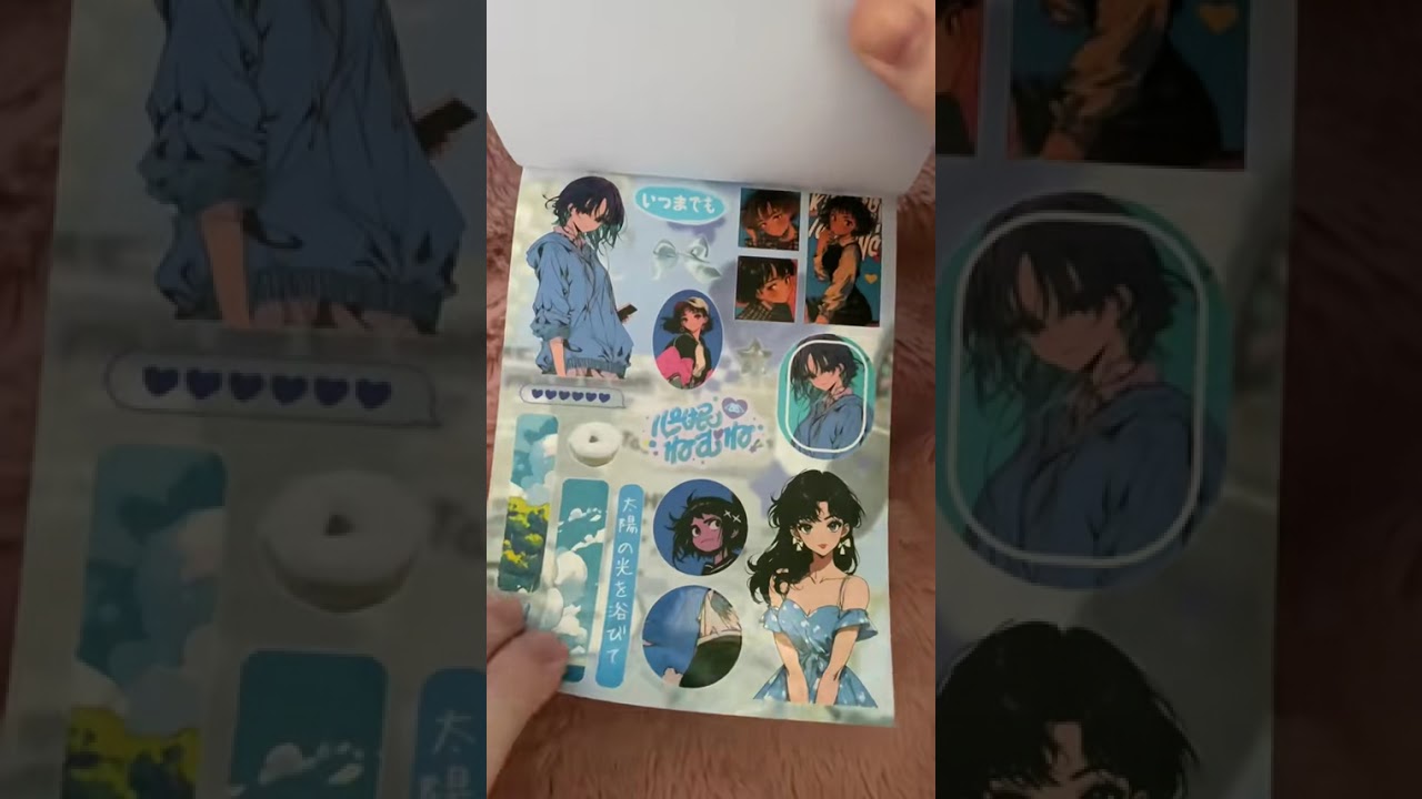 Flip through this sticker book with me 💗 #stickerbook