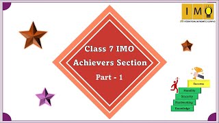 Class 7 IMO Previous Year Paper | Achievers Section | Part 1