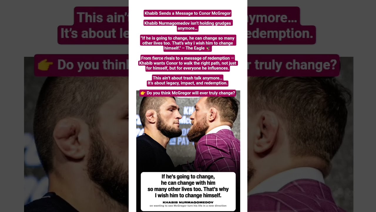 Khabib Sends A Message To Conor McGregor