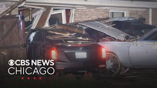 Car slams into house in Burbank, Illinois
