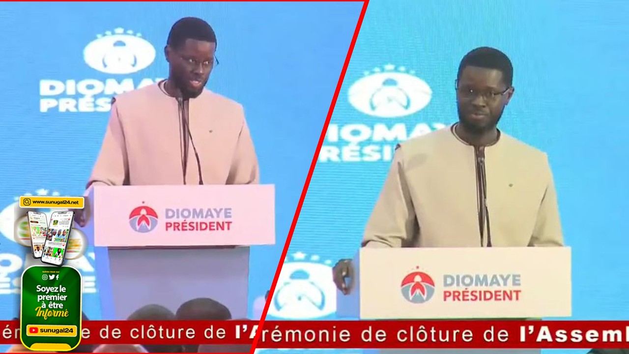 AG de la coalition Diomaye Président : le discours fort de Bassirou Diomaye Faye en intégralité