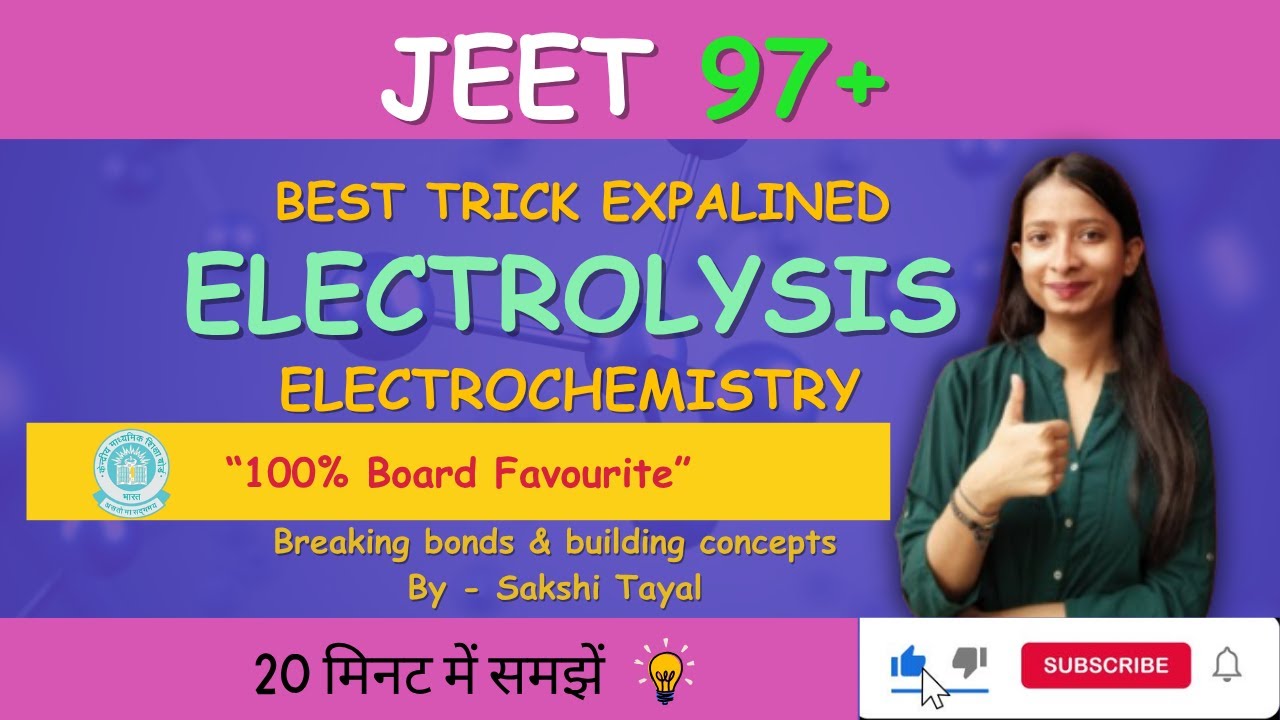 ELECTROLYSIS CLASS 12 | ELECTROLYSIS CLASS 12 CHEMISTRY | ELECTROLYSIS CLASS 12 ELECTROCHEMISTRY