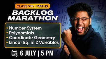 Class 9th : Maths Backlog Marathon 🔥 | Next Toppers