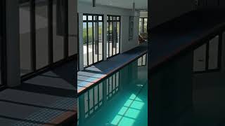An indoor pool   a stunning coastal view... 🌊✨