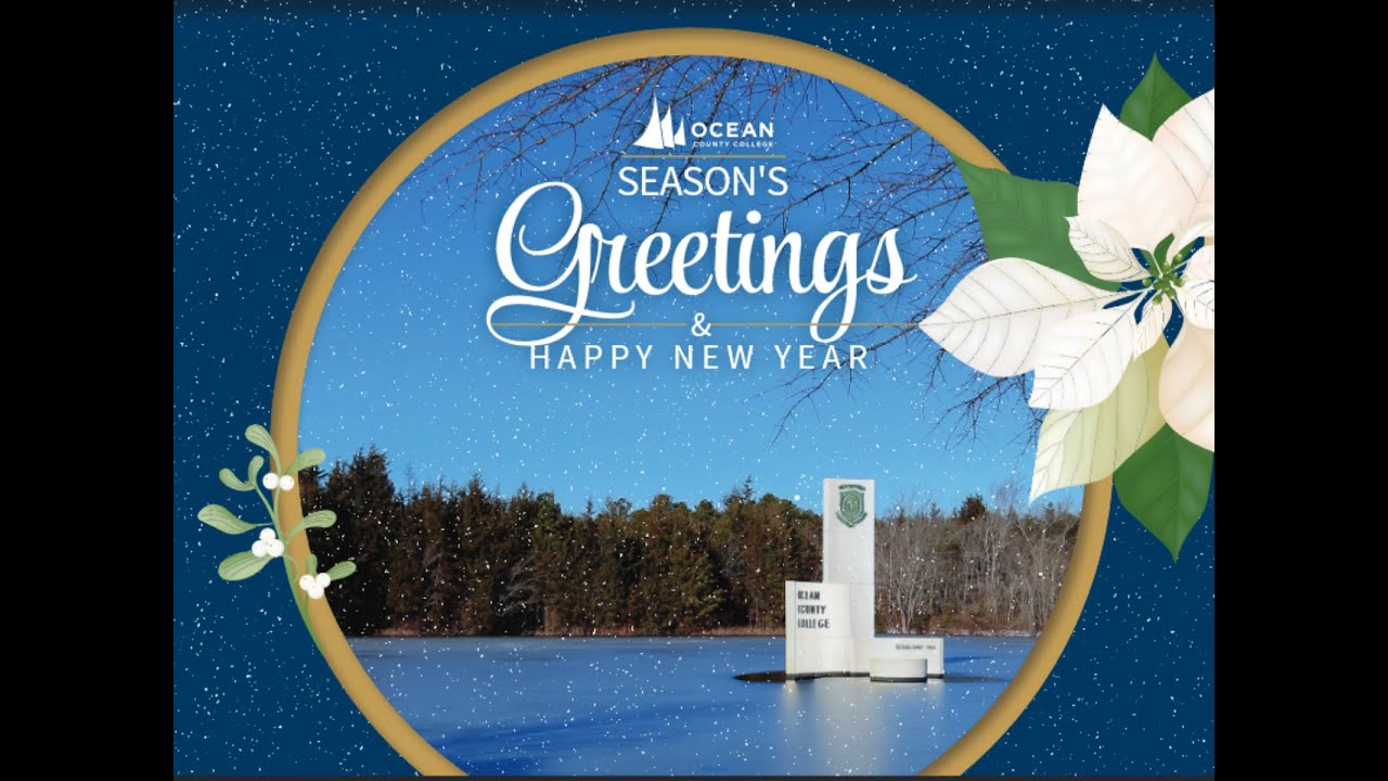 Seasons Greetings from Ocean County College! - YouTube