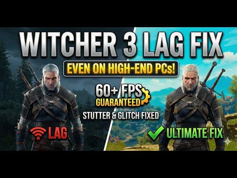 Witcher 3 Stutter & Lag FIX (Even on High-End PCs!) | Hidden bug fixed 🚀
