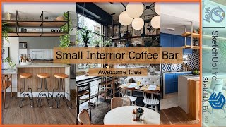 50+ Unique Small Cafe & Coffee Shop Design Ideas, Awesome Small Coffee Shop Design Budget #110 screenshot 5