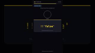 !!"false" in JavaScript 🤯 | Truthy vs Falsy Explained (JS Interview Question) #coding #code