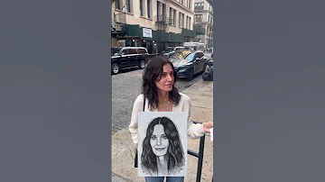 I spotted Courtney Cox on the street and drew her! *insane reaction*