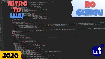 Introduction to Lua and Roblox! Script Types, Variables, Data Types, and Comments!