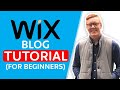 Comment crer un blog sur wix  nouveau tutoriel de blog wix 2023