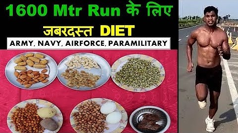 1600 Mtr run ke liye jabardast Diet plan