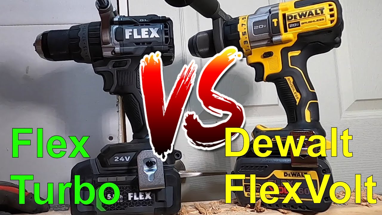 Flex Turbo (FX1271T) VS DeWalt FlexVolt (DCD999) Hammer Drills YouTube