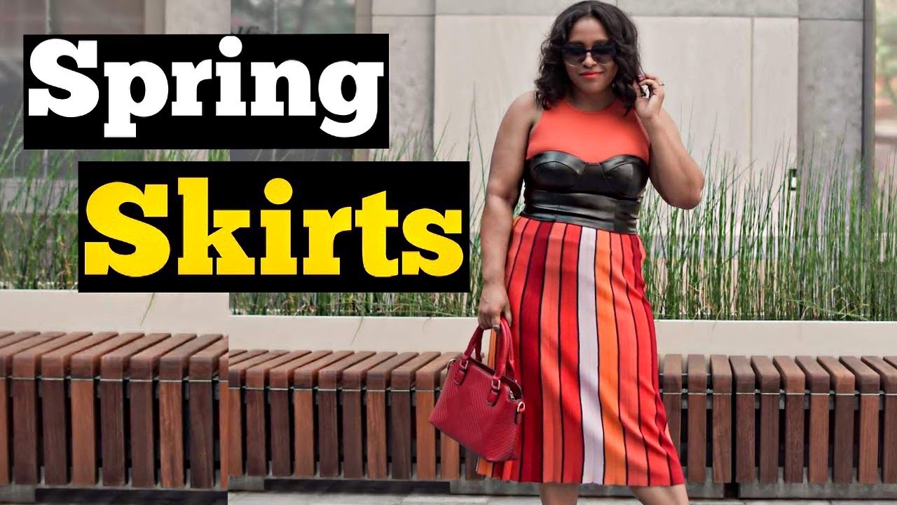 SPRING SKIRT OUTFIT IDEAS  HOW TO STYLE A SKIRT 