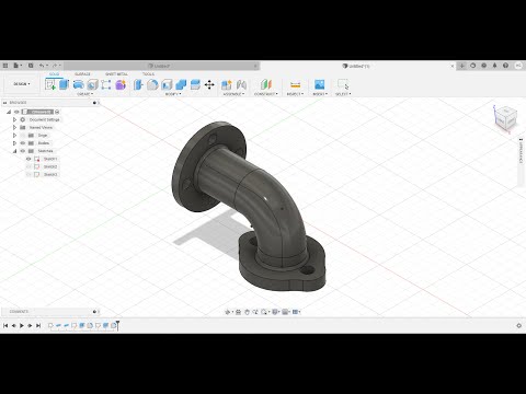 Fusion 360 | Pipe 01 | Tutorial