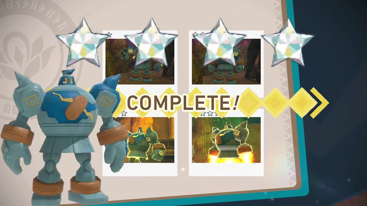 How To Get 1 To 4 DIAMOND STARS For Golurk! New Pokemon Snap!