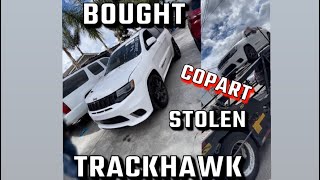 I Bought This Stolen TrackHawk From Copart ! *FULLY LOADED*
