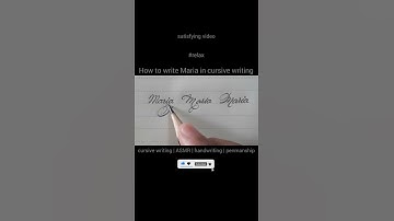 How to write Maria in cursive writing @cursivepenmanship