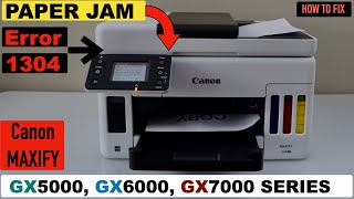 Canon MAXIFY GX5000, GX6000, GX7000 Fix Paper Jam & Support Code 1304. by Printer Guruji 1,131 views 6 months ago 1 minute, 25 seconds