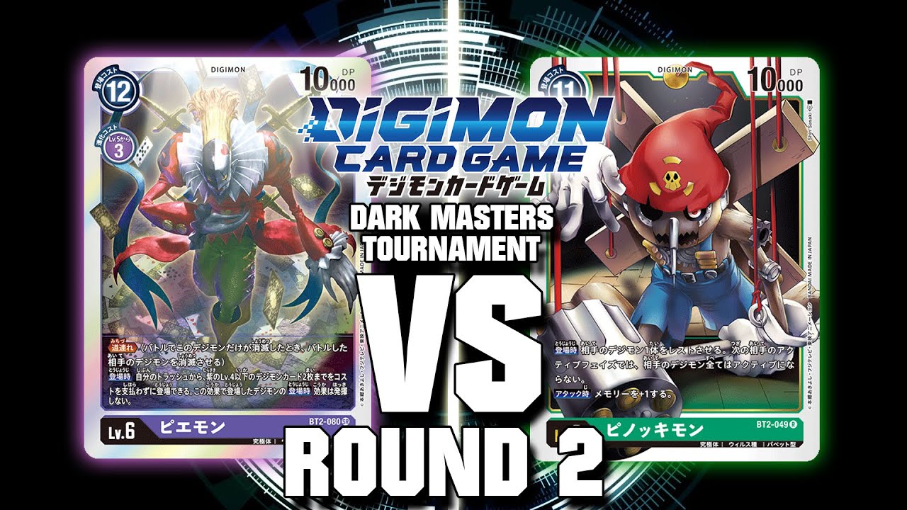 Piedmon VS Puppetmon!! | Digimon Card Game Dark Masters Tournament (Round  2) - YouTube