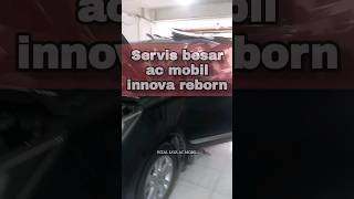 innova reborn datang dengan keluhan ac mobil kurang dingin,  kita manjain abis