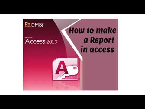 (عمل النماذج و التقارير فى برنامح الاكسيس)How to make Forms &Reports in access