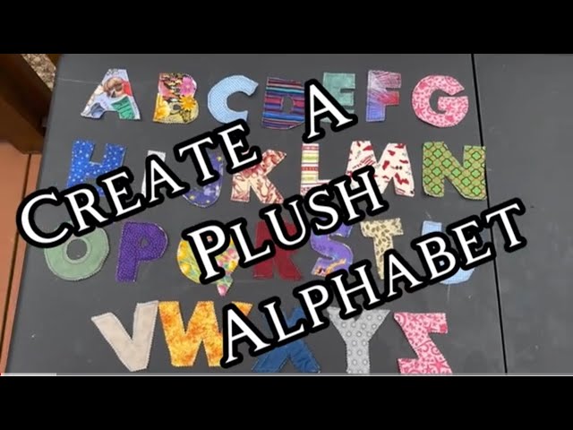 How to make felt letters - Easy Step by Step Tutorial 