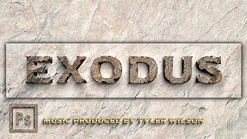 3D Stone Texture Text Effect | Photoshop Tutorial | Cover Design Digital Art