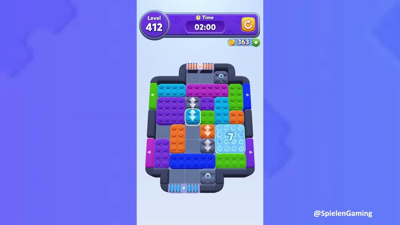 Color Block Jam Level 412 Solution Walkthrough