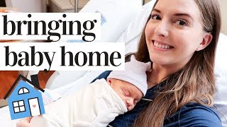 BRINGING BABY HOME FROM THE HOSPITAL | DAY IN THE LIFE WITH A NEWBORN BABY