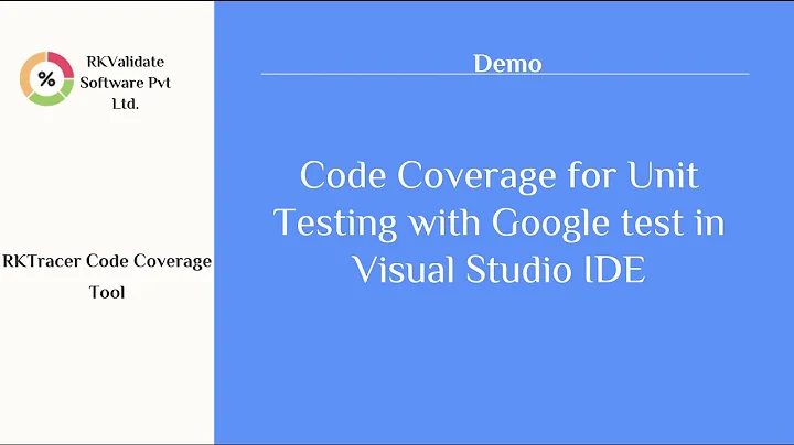 Code Coverage for C++ in Visual Studio IDE | GTest | Unit Testing