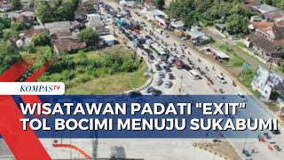 Wisatawan Padati Exit Tol Bocimi Menuju Pantai Pelabuhan Ratu Sukabumi