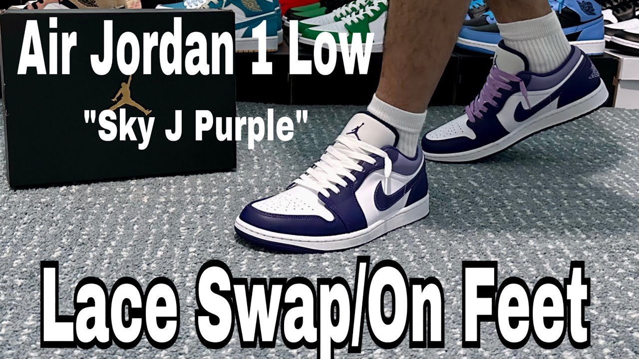 Jordan, Shoes, Jordan S Mid Light Purple With A Light Blue White Shoe  Laces