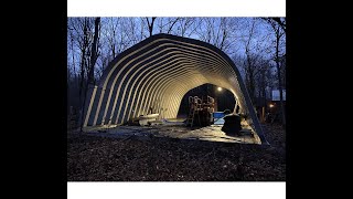 Quonset Building, many months timelapsed to 14 min.