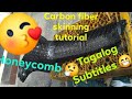 Carbon Fiber skinning tutorial part 1 with tagalog subtitles