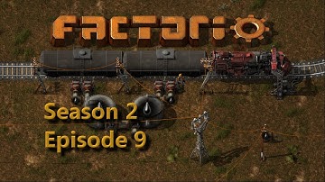 Factorio Ep9 - Factorissimo Advanced Oil and Trains! - Lets Play 0.13 Season 2