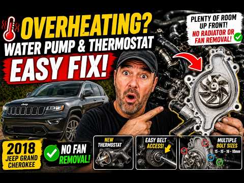 How To Replace 2018  Jeep Grand Cherokee 3.6  Water pump