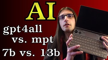GPT4ALL on AMD 6800u - Speed & answer comparison - mpt vs. gpt4all - 7b vs. 13b [Linix]