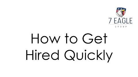 Career Tips for Military Veterans | How to Get Hired Quickly | 7 Eagle Group