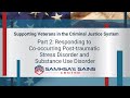 Supporting Veterans Part 2: Responding to PTSD and SUD