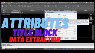 How to create an Attribute title block |Attribute extraction data in autocad | Joinery  counting