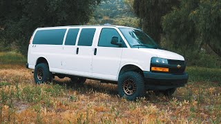 Off Road Van, Chevy Express 4x4 Conversion By WELDTEC DESIGNS