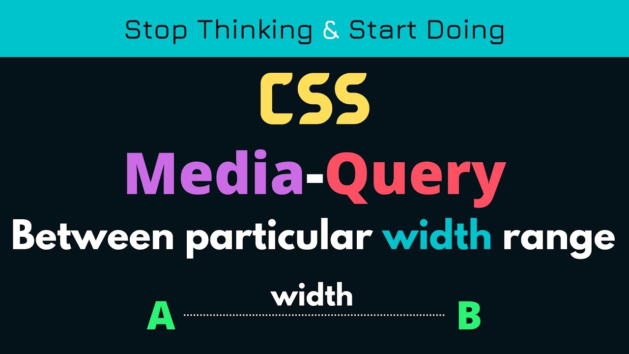 css media query between particular width - YouTube
